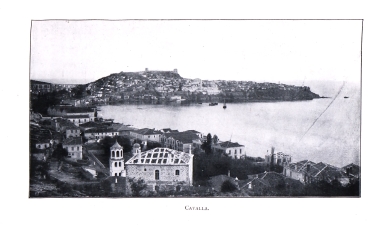 Άποψη της Καβάλας. Στο βάθος το φρούριο της πόλης.