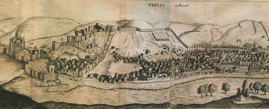 Άποψη της Τιφλίδας στη Γεωργία. Στο βάθος το κάστρο Ναρικάλα.