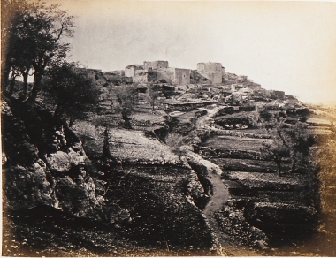 Άποψη του οικισμού Αλ-Τζιμπ (της αρχαίας Γαβαών) στην Παλαιστίνη.