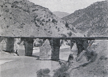 Γέφυρα στον ποταμό Γεσίλ Ιρμάκ (αρχ. Ίρις) από τη θέση της της ελληνιστικής Ευπατόριας ή Μεγαλόπολης, όπως την ονομάζει ο Στράβωνας.