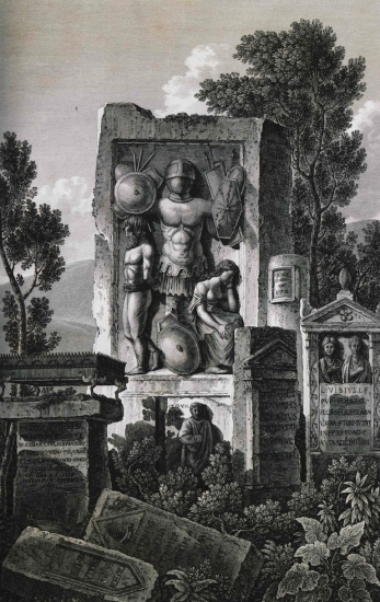 Σύνθεση: Ρωμαϊκές αρχαιότητες από την Τεργέστη, το Πόρετς και το Σκόκγιαν.