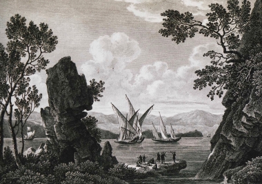 Τοπίο στην Κροατία, μεταξύ των ακτών του Ζάνταρ και του Σπλιτ.