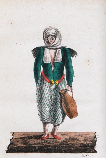 Γυναίκα ελληνικής καταγωγής από την Προκόννησο, στη θάλασσα του Μαρμαρά.