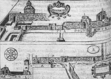 Σχέδια της Οδού του Μαρτυρίου (Via Dolorosa) στην Ιερουσαλήμ.