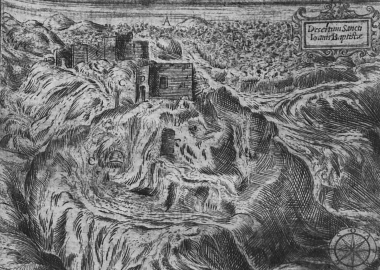 Άποψη του Έιν ελ-Χαμπίς ή ερήμου του Αγίου Ιωάννη του Βαπτιστή.