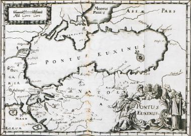 Χάρτης του Ευξείνου Πόντου.
