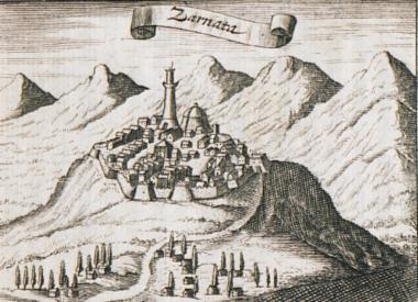 Άποψη του Κάστρου της Ζαρνάτας στη Μάνη.