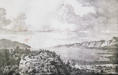 Τοπίο στη Νεκρά Θάλασσα.