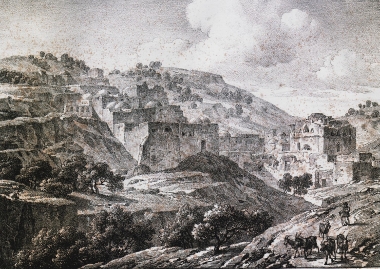 Άποψη του Αμπού Γκος, γενέτειρας του προφήτη Ιερεμία σύμφωνα με τη βιβλική παράδοση.
