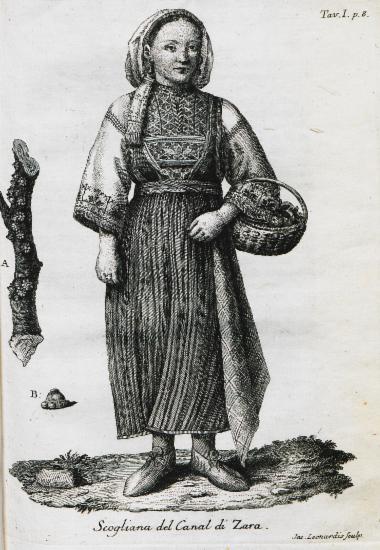 Γυναίκα από την περιοχή του Ζαντάρ, Κροατία.