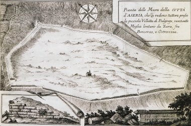 Κάτοψη του ρωμαϊκού κάστρου της Ασέρια, πόλης στα βόρεια του Μπένκοβατς.