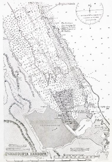 Τοπογραφικός χάρτης της Αμμοχώστου.