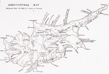 Γεωφυσικός χάρτης της Κύπρου.
