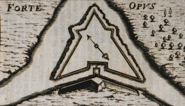 Κάτοψη του φρουρίου Όπους στο Οπούζεν της Κροατίας.