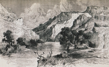 Τοπίο στην κοιλάδα των Τεμπών.