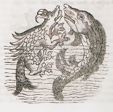 Η μάχη του Λεβιάθαν, φανταστικού θαλάσσιου τέρατος, με τη φάλαινα.