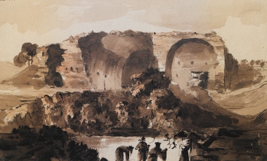 Ερείπια στη Νικόπολη (πιθανότατα τμήμα του ρωμαϊκού υδραγωγείου). Αύγουστος 1810.