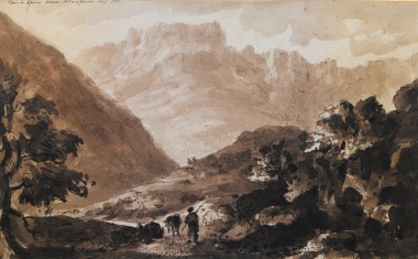 Τοπίο στην Ήπειρο, μεταξύ Άρτας και Ιωαννίνων. Αύγουστος 1810.