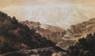 Τοπίο στη Φθιώτιδα, μεταξύ Μώλου και Άμφισσας (Σαλώνων). Σεπτέμβριος 1810.