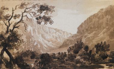 Τοπίο κοντά σε πανδοχείο μεταξύ Μώλου και Άμφισσας (Σάλωνα), Σεπτέμβριος 1810.