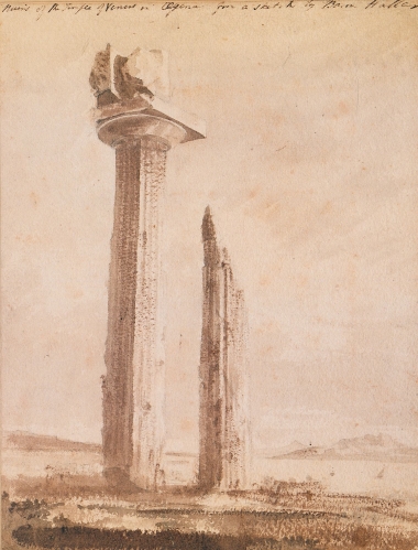 Ο ναός του Απόλλωνα στην Κολώνα, στην Αίγινα.