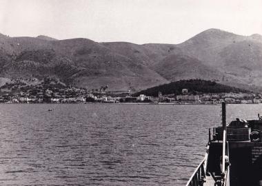 Άποψη της Ζακύνθου από τη θάλασσα.