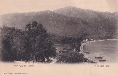 Άποψη του χωριού Ύψος στη βορειοανατολική Κέρκυρα.