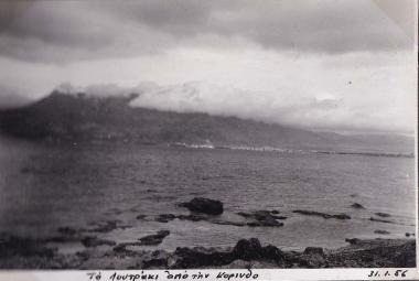 Άποψη του Λουτρακίου από την Κόρινθο.