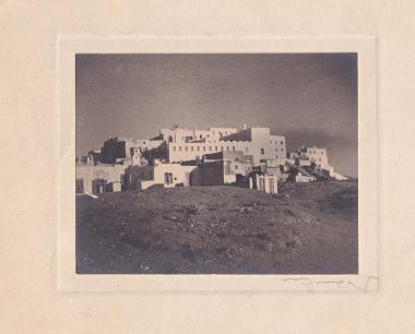 Άποψη οικισμού στη Θήρα (Σαντορίνη).