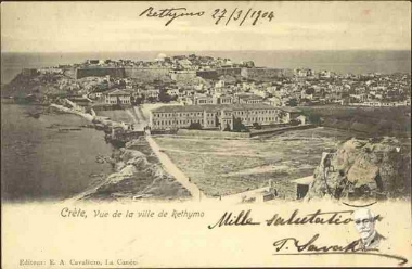 Crete, vue de la ville de Rethymno