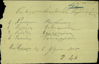 Κατάλογος στρατοπέδου Ακρωτηρίου.