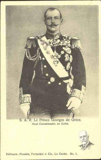 S.A.R. le Prince Georges de Grèce. Haut Commissaire en Crète