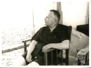 Ο Σοφοκλής Βενιζέλος, φιλοξενούμενος στην Ύδρα.