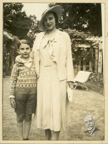 Η Μαρίκα Βενιζέλου με το γιο της Λευτέρη.