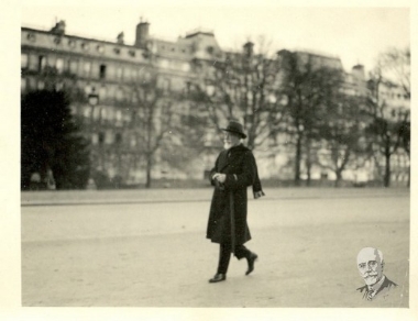 Ο Ελευθέριος Βενιζέλος σε περίπατο στα Ηλύσια Πεδία.