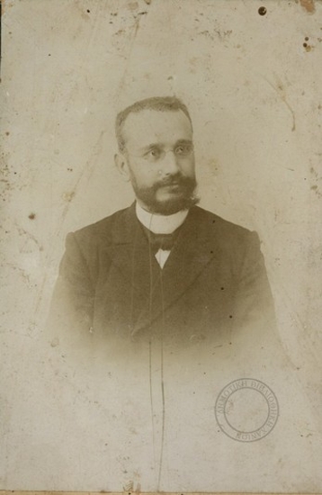 Πορτρέτο του Ελευθερίου Βενιζέλου σε νεαρή ηλικία.