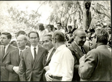 Ο εγγονός του Βενιζέλου Λευτέρης στις Μουρνιές, στους εορτασμούς για τα εκατό χρόνια από τη γέννηση του Ελευθερίου Βενιζέλου.