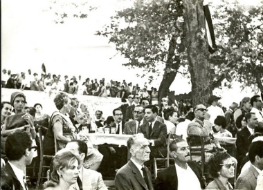 Τραπέζι στις Μουρνιές στο πλαίσιο των εορτασμών για τα εκατό χρόνια από τη γέννηση του Ελευθερίου Βενιζέλου.