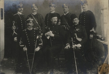 Διοικητές και αξιωματικοί της χωροφυλακής στα Χανιά.