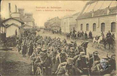 Entrée à Salonique de l'armée Hellénique