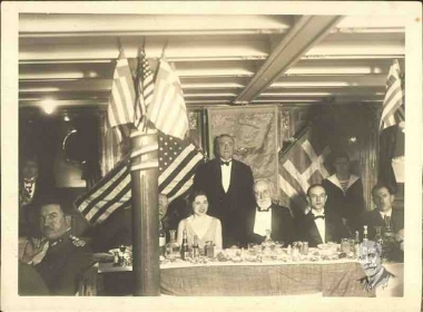 Ο Ελευθέριος Βενιζέλος σε επίσκεψή του στις Ηνωμένες Πολιτείες Αμερικής