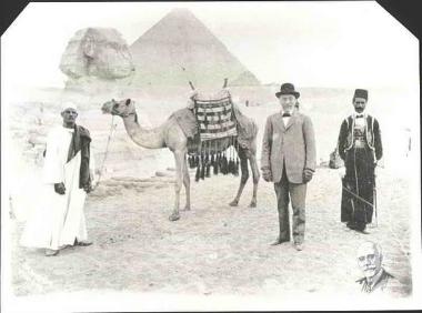 Eleftherios Venizelos during his visit to Egypt.