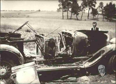 Το αυτοκίνητο της συνοδείας του Ελευθερίου Βενιζέλου μετά την εναντίον του δολοφονική απόπειρα