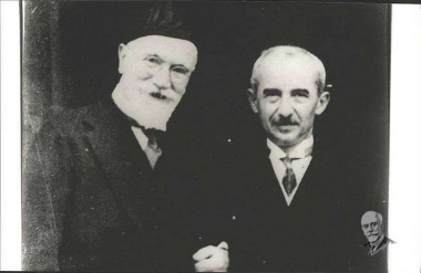 Eleftherios Venizelos with the Prime Minister of Turkey, Ismet Inonou, during the latter