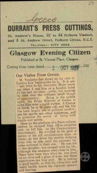 Glasgow Evening Citizen.