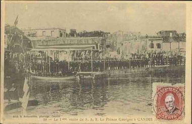 La 1ère visite de S.A.R. le Prince Georges à Candie 1898.