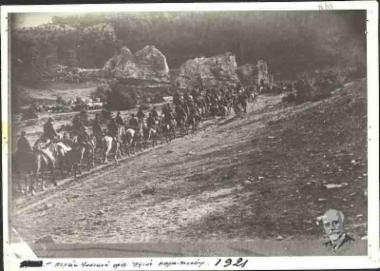 Προέλαση τμήματος του ελληνικού ιππικού προς το Αφιόν Καραχισάρ