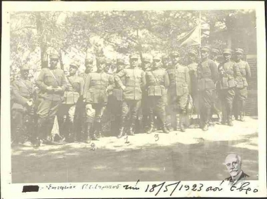 The Commanding Staff of the 3rd Army Corps in Evros in May, 1923: