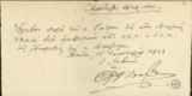 Απόδειξη είσπραξης οδηγού προς τον Ν. Ρούσσο για μετακίνηση του Ελ. Βενιζέλου.