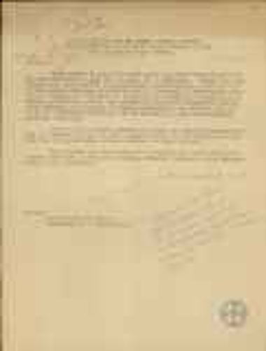 Επιστολή αμερικανού επιστήμονα σχετικά με την εφαρμογή της προληπτικής ιατρικής στους εργαζομένους και τη διεξαγωγή ανθρωπολογικών μελετών στην Ελλάδα.